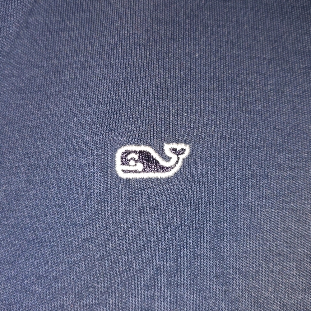 Vineyard Vines Classic Navy 1/4 Zip Shep Shirt, timeless. - Picture 7 of 14